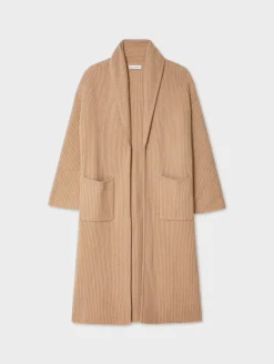 Discount White + Warren merino cashmere luxe coatigan SoftCamel