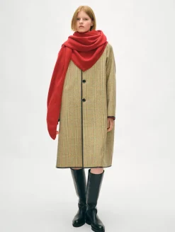 Best White + Warren merino cashmere triangle scarf CottageRed