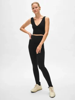 Best White + Warren superfine merino bralette Black